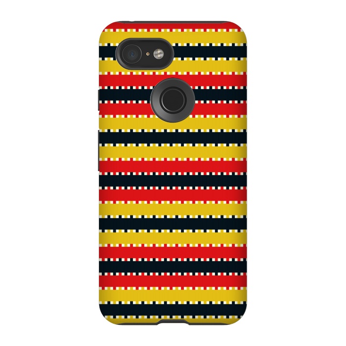 Pixel 3 StrongFit Plaid Yellow by TMSarts