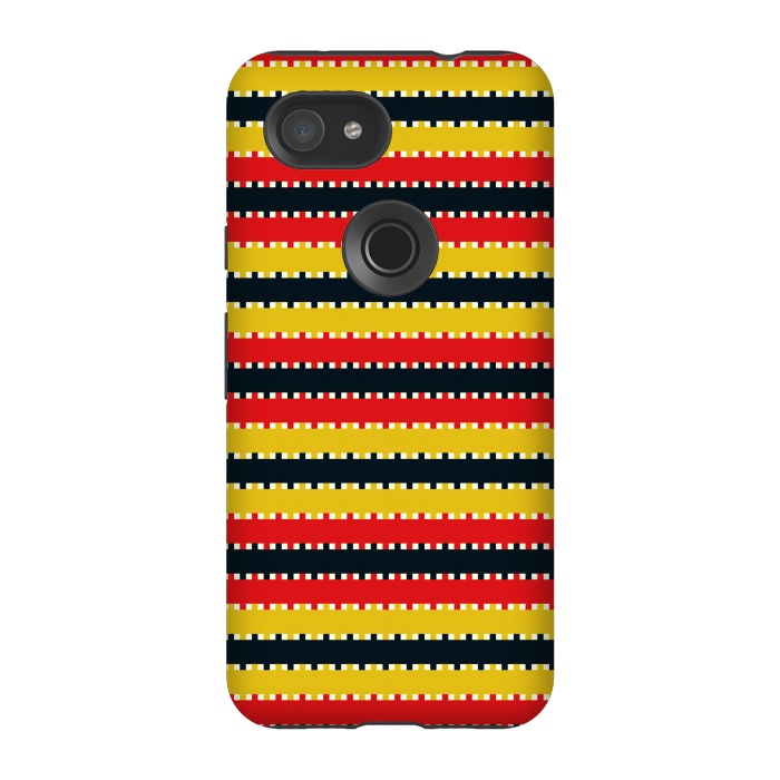 Pixel 3A StrongFit Plaid Yellow by TMSarts