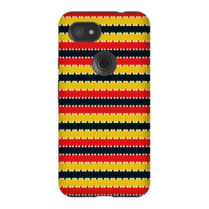 Pixel 3AXL StrongFit Plaid Yellow by TMSarts
