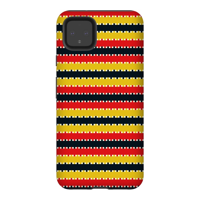 Pixel 4XL StrongFit Plaid Yellow by TMSarts