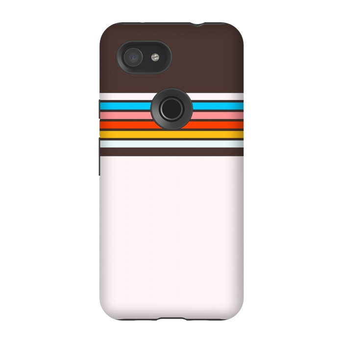 Pixel 3A StrongFit Vintage Stripes by TMSarts