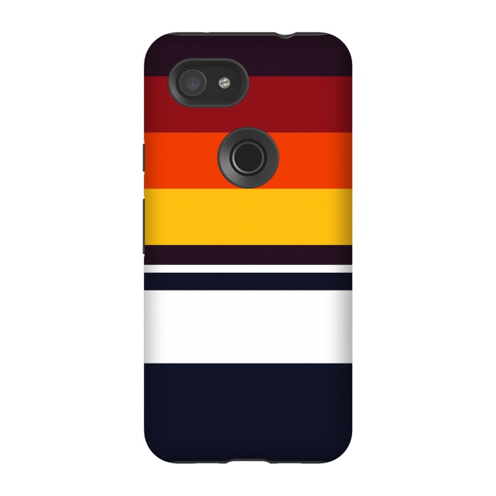 Pixel 3A StrongFit Sunset Retro by TMSarts