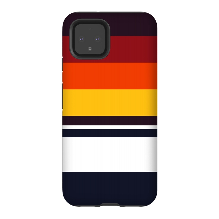Pixel 4 StrongFit Sunset Retro by TMSarts