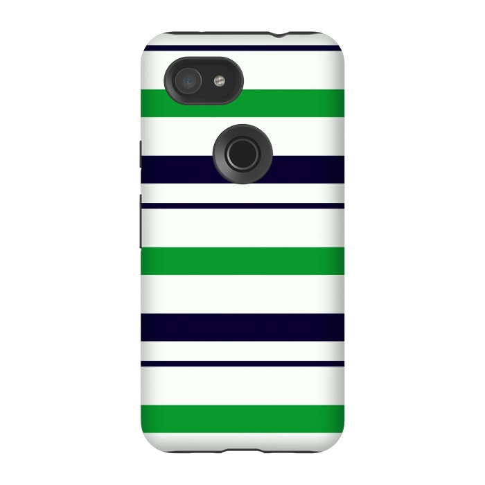 Pixel 3A StrongFit Green White by TMSarts