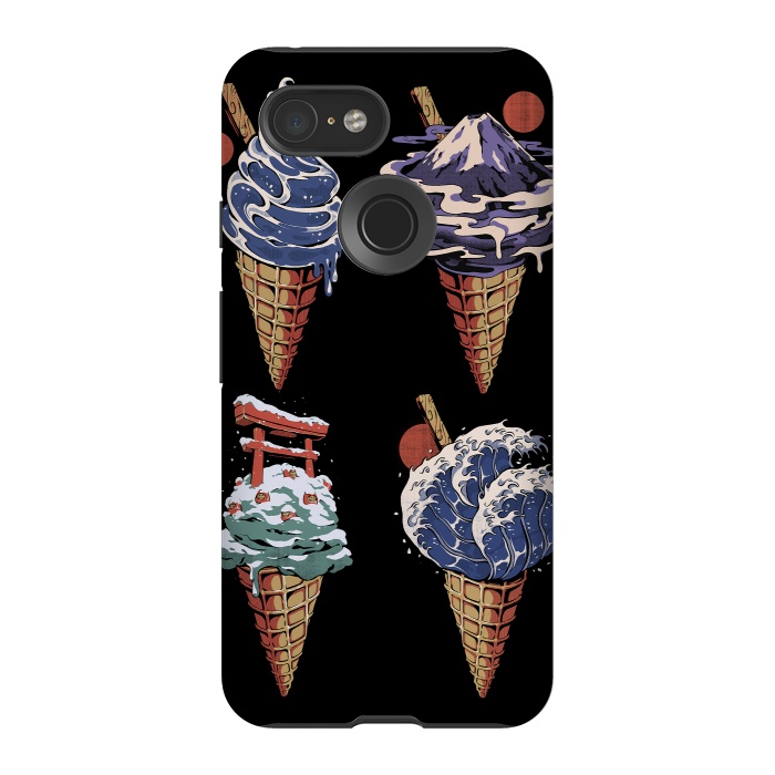 Pixel 3 StrongFit Japanese Ice Creams by Ilustrata