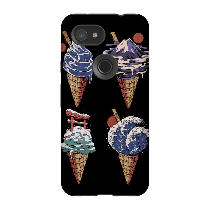 Pixel 3A StrongFit Japanese Ice Creams by Ilustrata