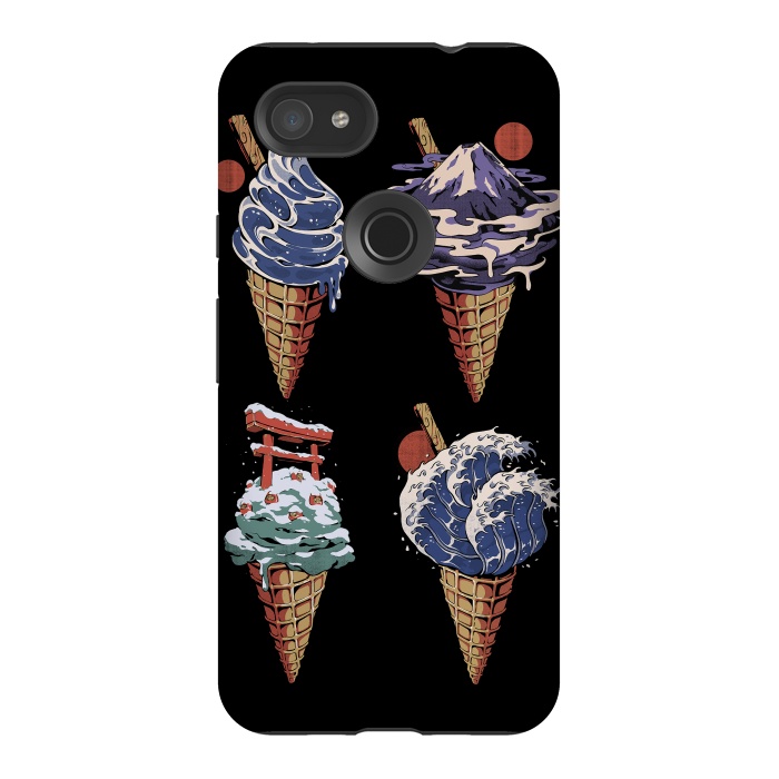 Pixel 3AXL StrongFit Japanese Ice Creams by Ilustrata