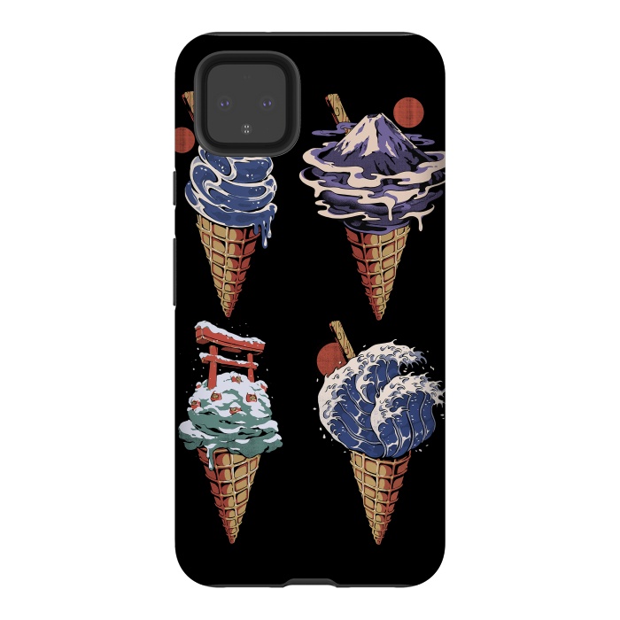 Pixel 4XL StrongFit Japanese Ice Creams by Ilustrata