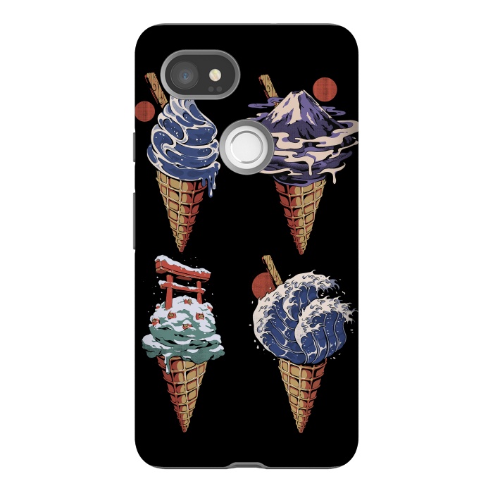 Pixel 2XL StrongFit Japanese Ice Creams by Ilustrata