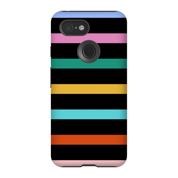 Pixel 3 StrongFit Colored Stripes by TMSarts