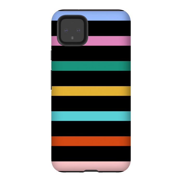 Pixel 4XL StrongFit Colored Stripes by TMSarts