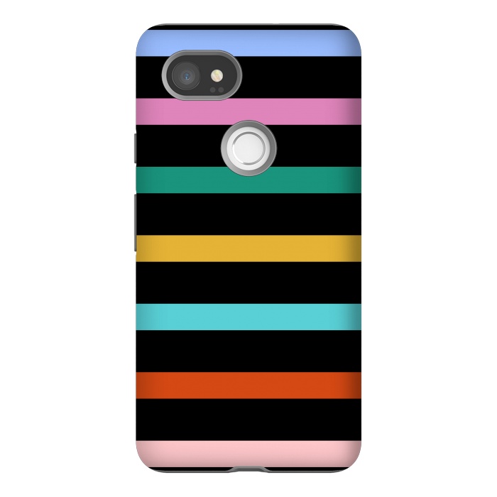 Pixel 2XL StrongFit Colored Stripes by TMSarts