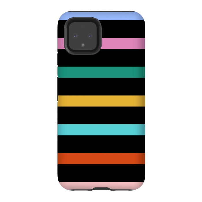 Pixel 4 StrongFit Colored Stripes by TMSarts