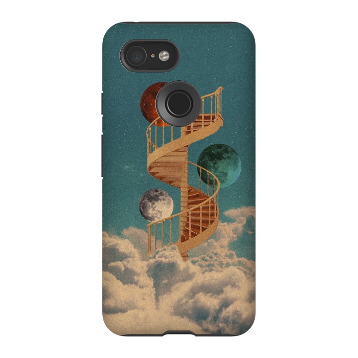 Pixel 3 StrongFit Stairway to the moon by Eleaxart
