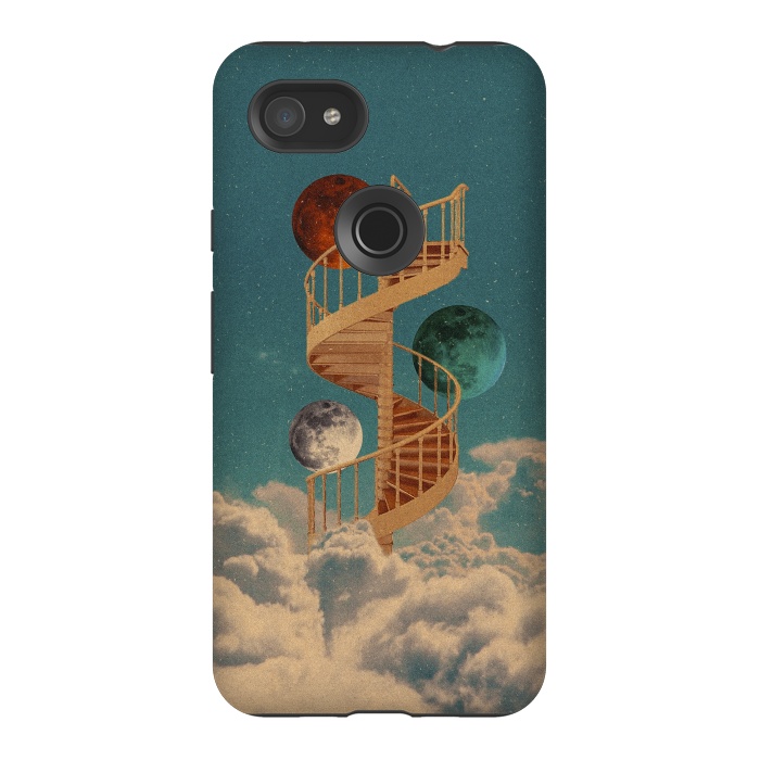 Pixel 3AXL StrongFit Stairway to the moon by Eleaxart