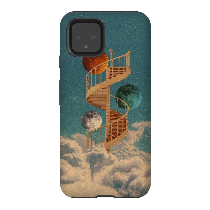 Pixel 4 StrongFit Stairway to the moon by Eleaxart