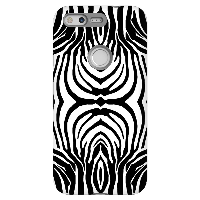 Pixel StrongFit White zebra stripes by Oana 