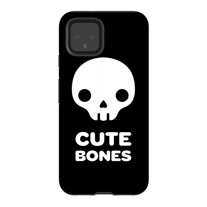 Pixel 4 StrongFit Cute skull by Laura Nagel