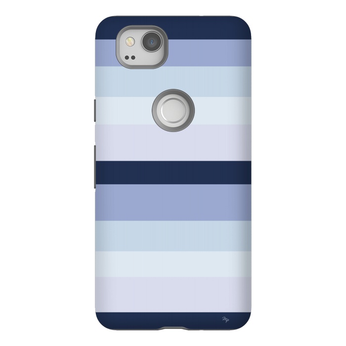 Pixel 2 StrongFit Blue Stripes by Martina