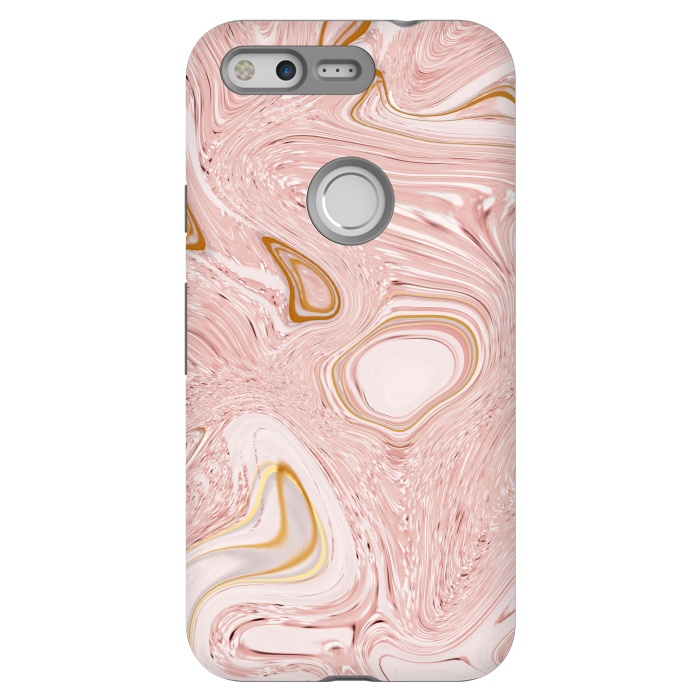 Pixel StrongFit Golden pink marble by Martina