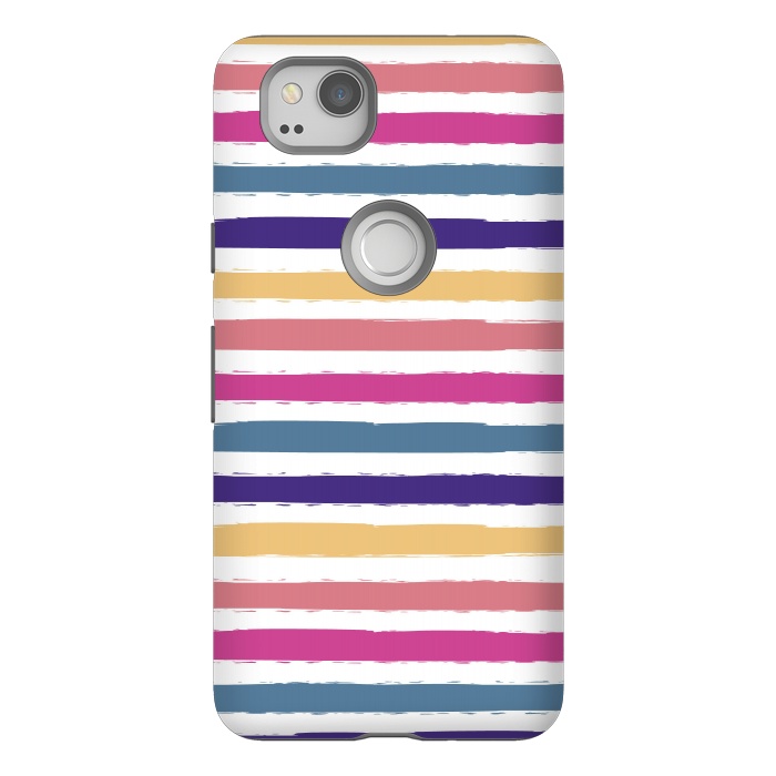 Pixel 2 StrongFit Bright stripes by Martina