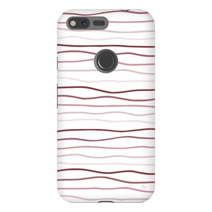 Pixel XL StrongFit Vintage Pink Stripes by Martina