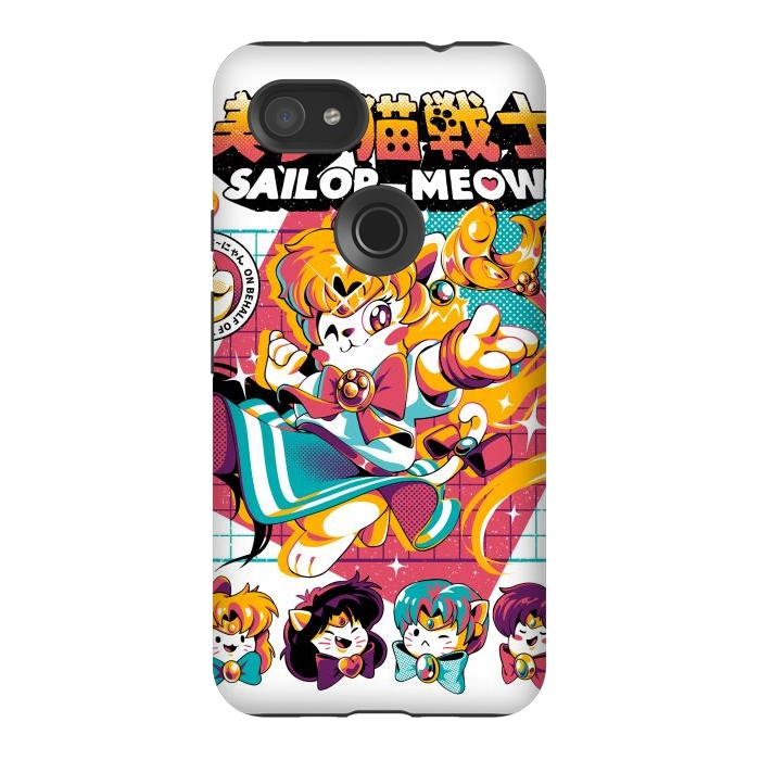 Pixel 3AXL StrongFit Sailor Meow II by Ilustrata
