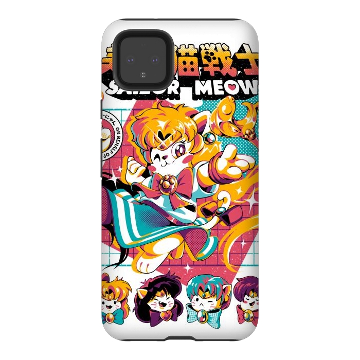 Pixel 4XL StrongFit Sailor Meow II by Ilustrata