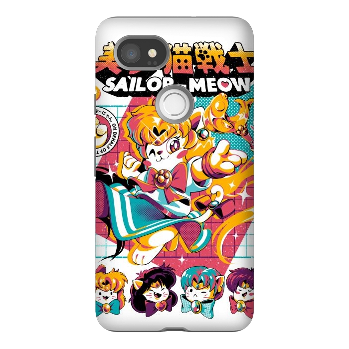 Pixel 2XL StrongFit Sailor Meow II by Ilustrata