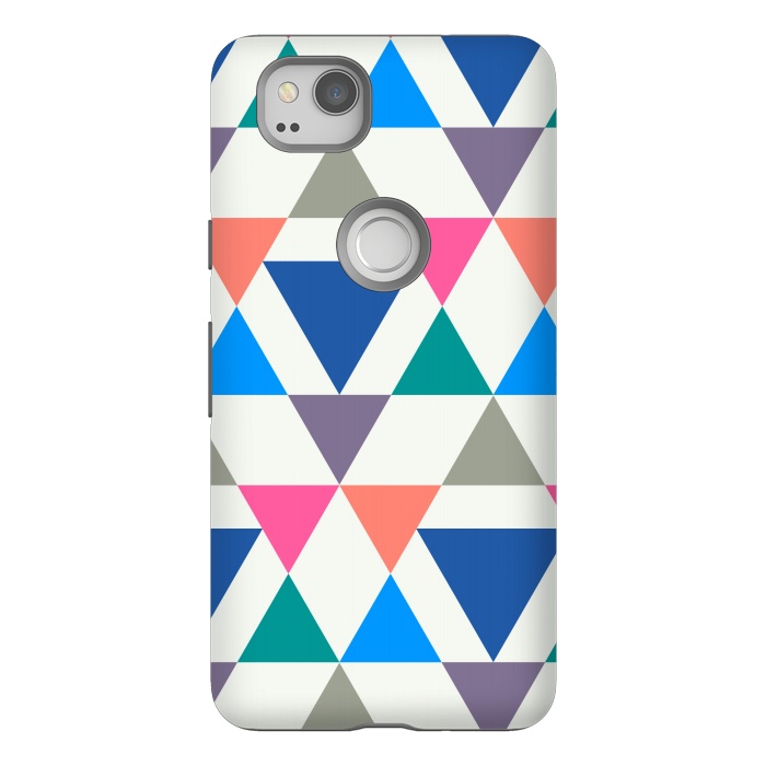 Pixel 2 StrongFit Multicolor Repeat Triangles by TMSarts