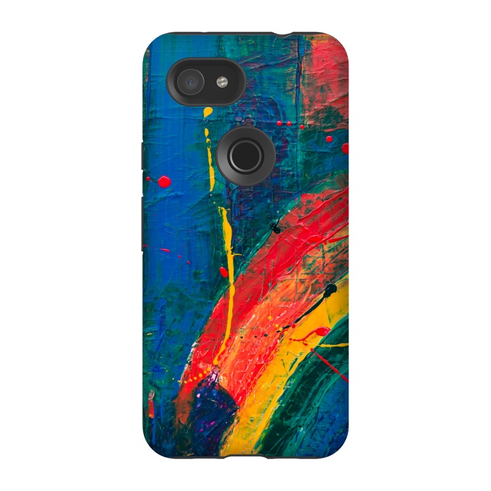Pixel 3A StrongFit PAINTED SHADES RAINBOW! by MALLIKA