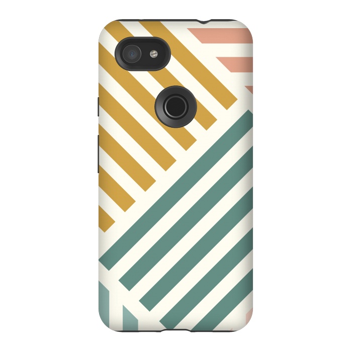 Pixel 3AXL StrongFit Abstract Summer Lines by ArtPrInk