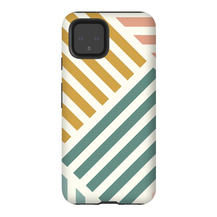Pixel 4 StrongFit Abstract Summer Lines by ArtPrInk