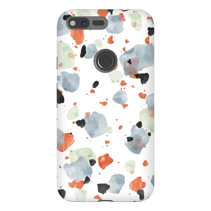 Pixel XL StrongFit Abstract Watercolor Painting Terrazzo Pattern 05 by amini54