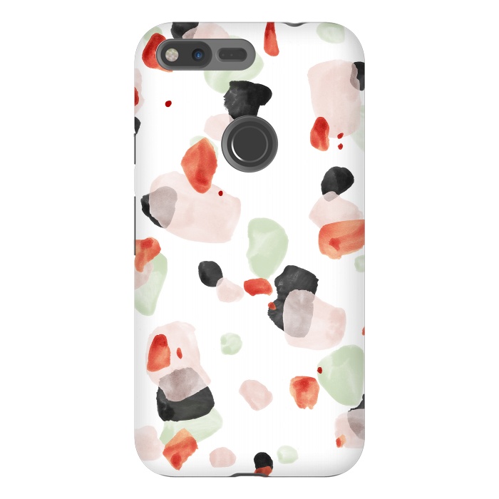 Pixel XL StrongFit Abstract Watercolor Painting Terrazzo Pattern 06 by amini54