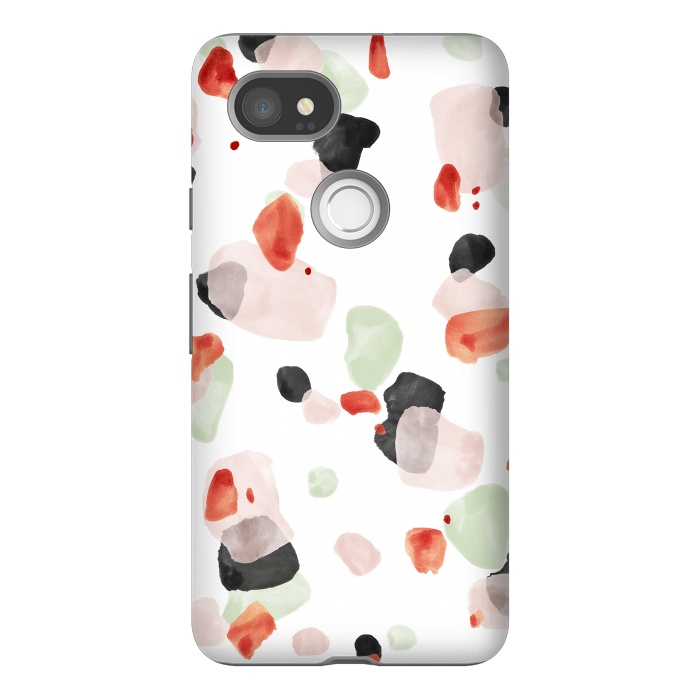 Pixel 2XL StrongFit Abstract Watercolor Painting Terrazzo Pattern 06 by amini54