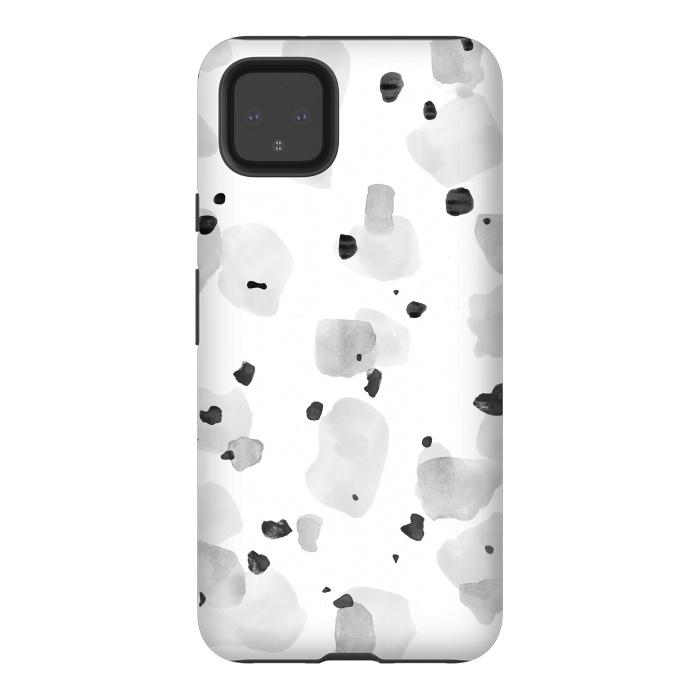 Pixel 4XL StrongFit Abstract Watercolor Painting Terrazzo Pattern 09 by amini54