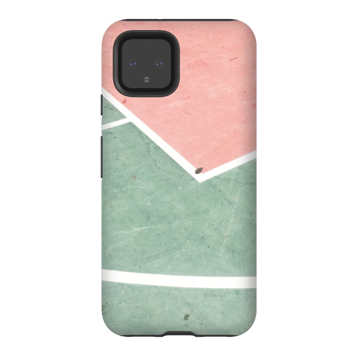 Pixel 4 StrongFit green pink marble shades by MALLIKA