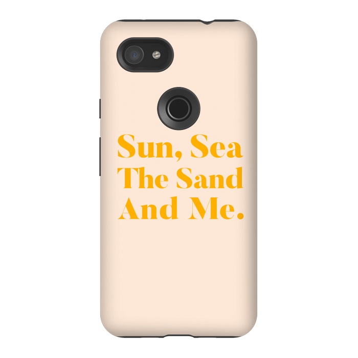 Pixel 3AXL StrongFit Sun, Sea, The Sand & Me by Uma Prabhakar Gokhale