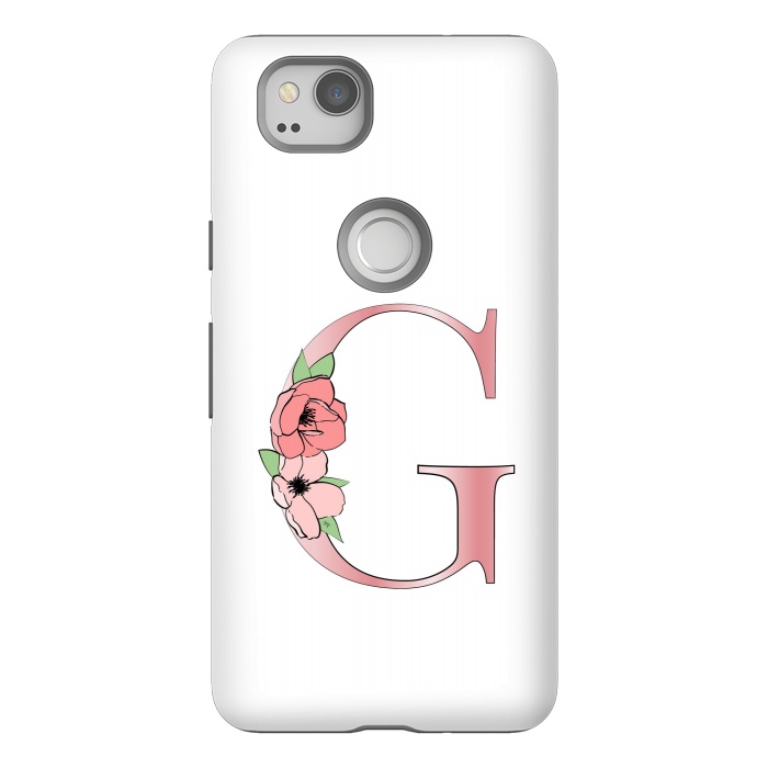 Pixel 2 StrongFit Monogram Letter G by Martina