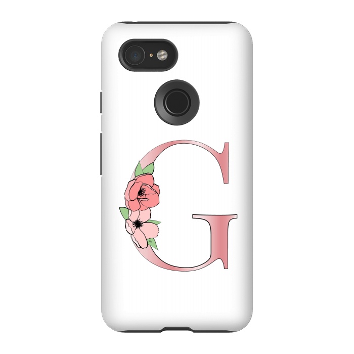 Pixel 3 StrongFit Monogram Letter G by Martina
