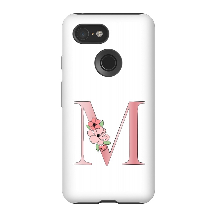 Pixel 3 StrongFit Monogram Letter M by Martina