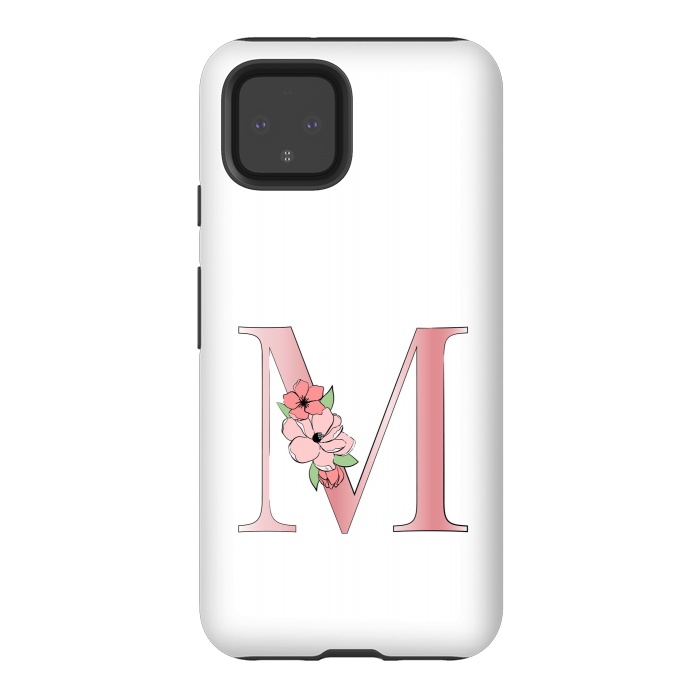 Pixel 4 StrongFit Monogram Letter M by Martina
