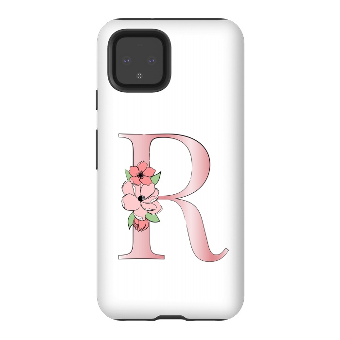 Pixel 4 StrongFit Monogram Letter R by Martina