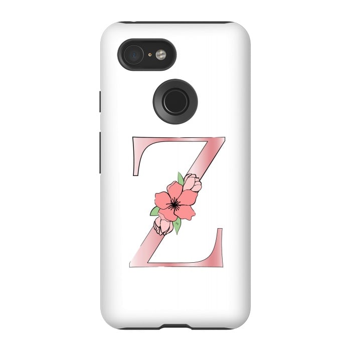 Pixel 3 StrongFit Monogram Letter Z by Martina