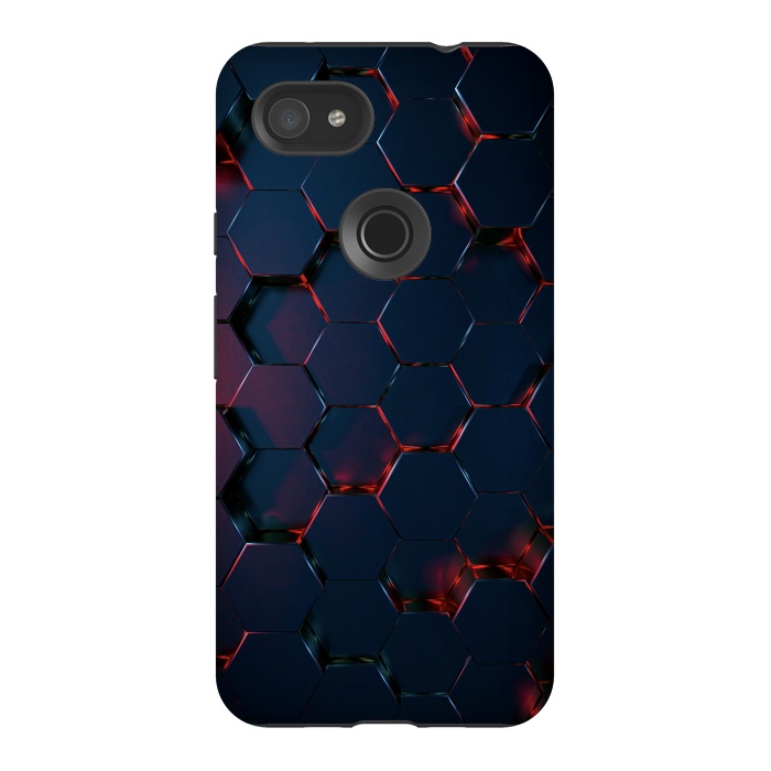 Pixel 3AXL StrongFit Hexagons  by Winston