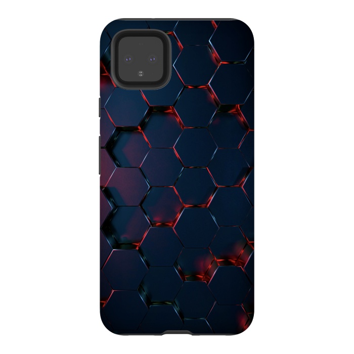 Pixel 4XL StrongFit Hexagons  by Winston
