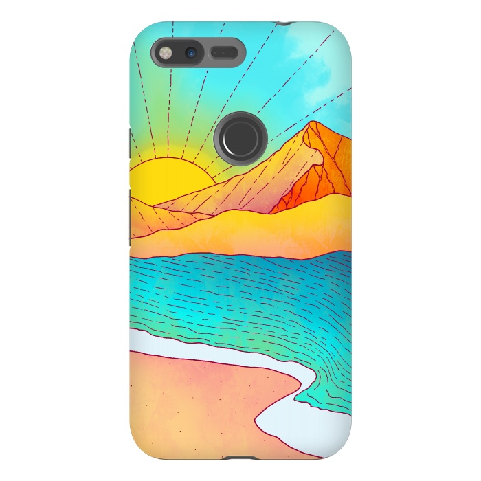 Pixel XL StrongFit I wish to be by the sea by Steve Wade (Swade)
