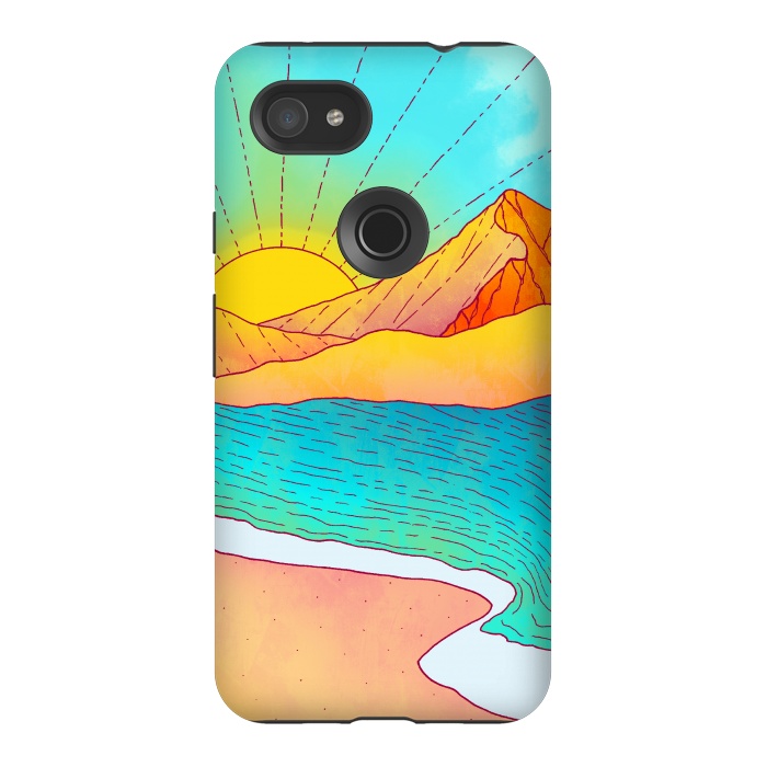 Pixel 3AXL StrongFit I wish to be by the sea by Steve Wade (Swade)