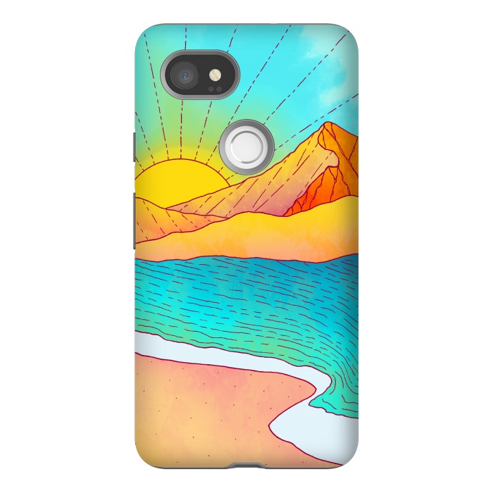 Pixel 2XL StrongFit I wish to be by the sea by Steve Wade (Swade)